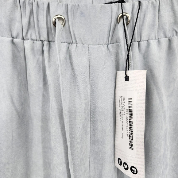 BOOHOO Greyish Novea Soft Touch Woven Utility Joggers Pants Size US 8 - Picture 11 of 15